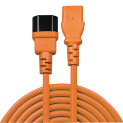 Lindy 30474 electriciteitssnoer Zwart, Oranje 1 m C14 stekker C13 stekker - Afbeelding 3
