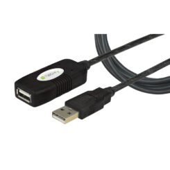 Techly IUSB-REP10TY USB-kabel USB 2.0 10 m USB A 0,48 Gbit/s Zwart - Afbeelding 2