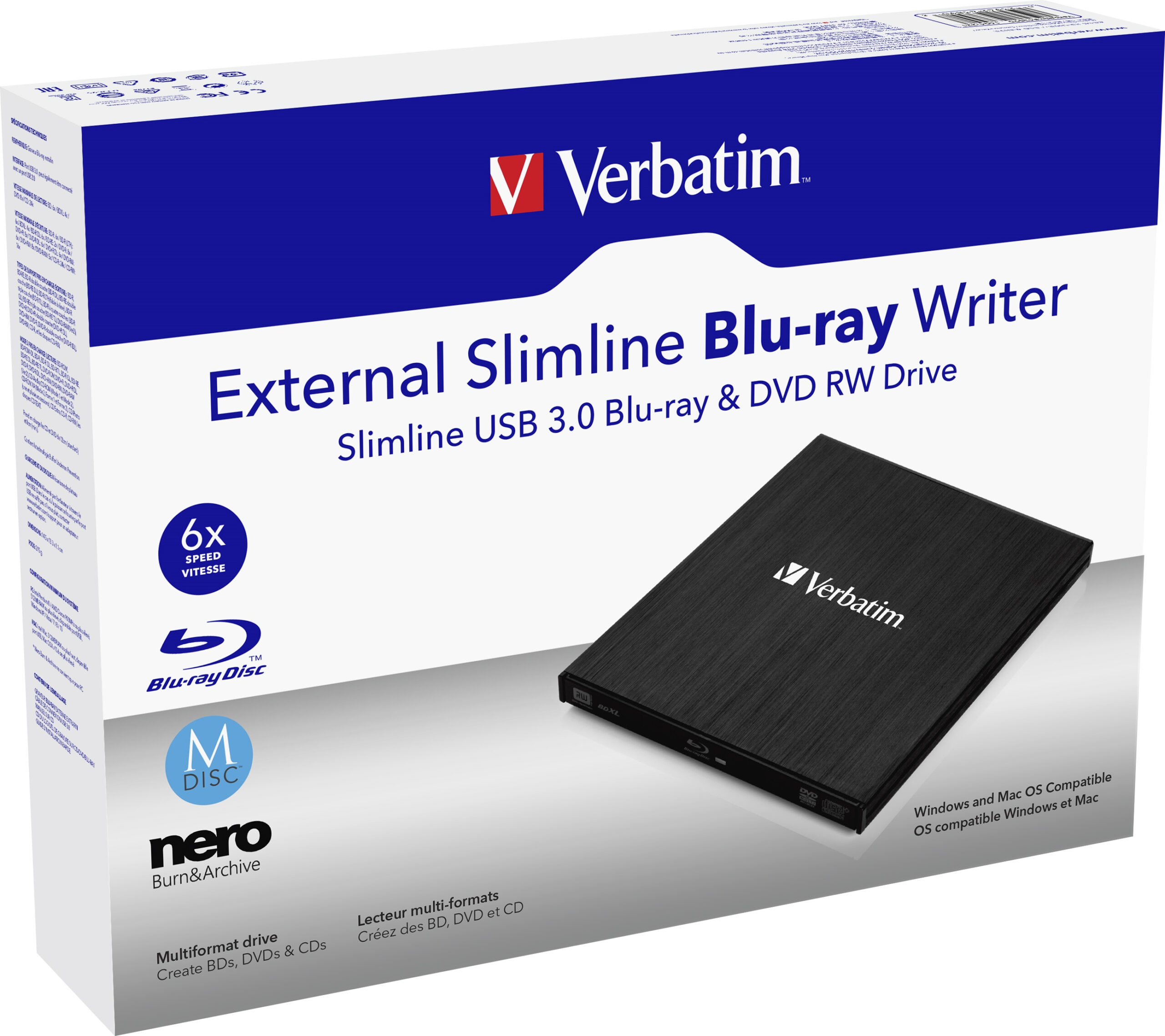 Verbatim External Slimline optisch schijfstation Blu-Ray RW Zwart - Afbeelding 8