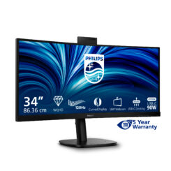 Philips 3000 series 34B2U3600CH/00 computer monitor 86,4 cm (34") 3440 x 1440 Pixels Wide Quad HD LCD Zwart - Afbeelding 5