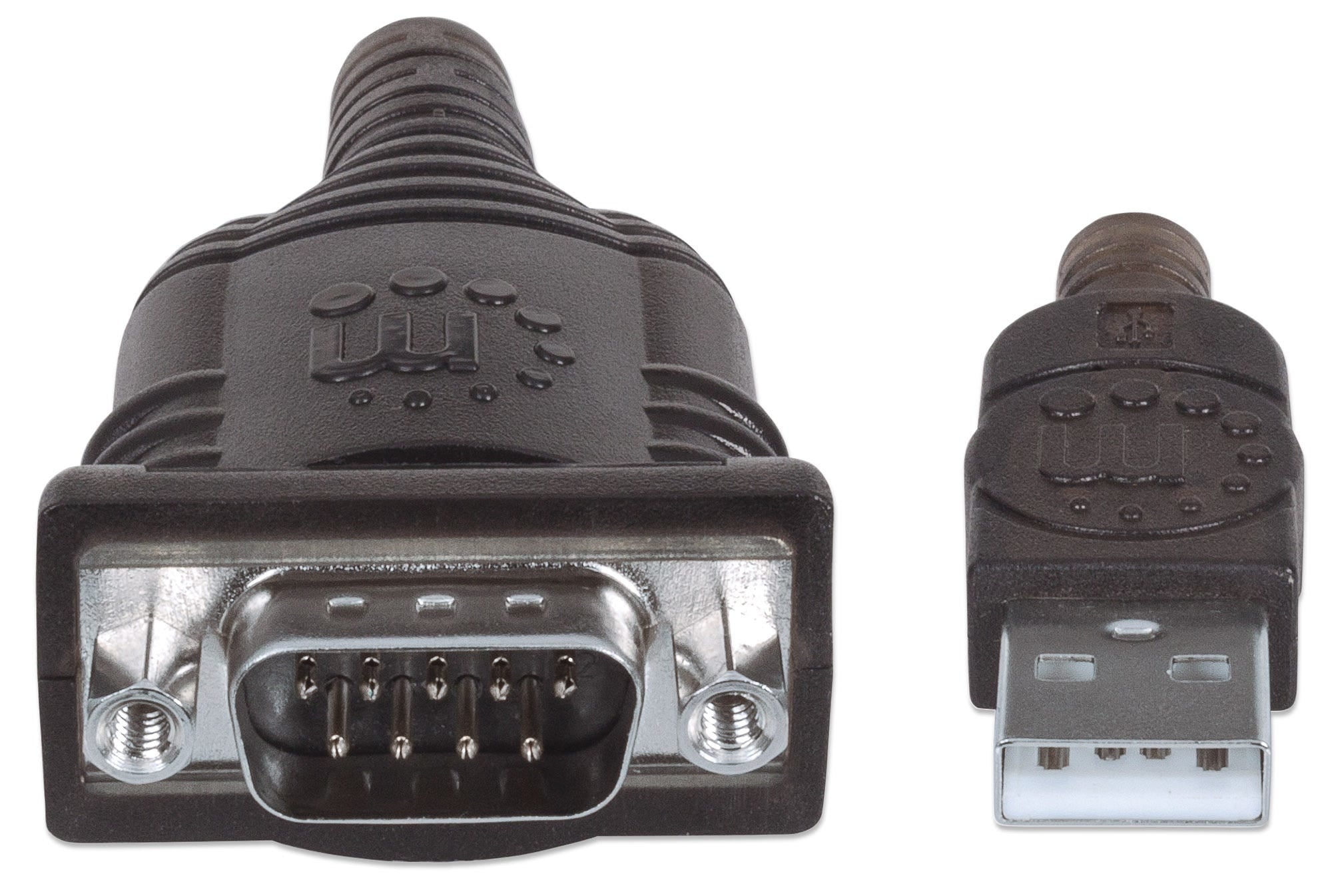 Manhattan USB-A naar seriële converterkabel, 45 cm, mannelijk naar mannelijk, RS232/COM/DB9, FTDI FT232RL-chip, Windows 11 compatibel (en oudere OS), zwart/zilver, 3 jaar garantie, equivalent aan ICUSB2321F - Afbeelding 4