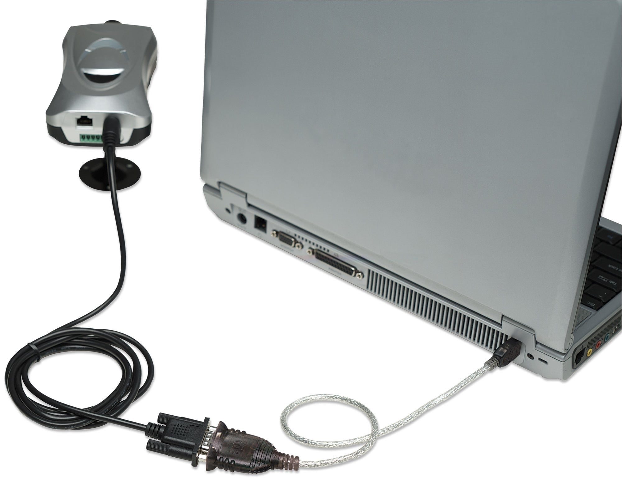 Manhattan USB-A naar seriële converterkabel, 45 cm, mannelijk naar mannelijk, RS232/COM/DB9, FTDI FT232RL-chip, Windows 11 compatibel (en oudere OS), zwart/zilver, 3 jaar garantie, equivalent aan ICUSB2321F - Afbeelding 6