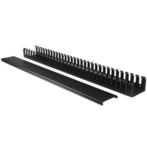 StarTech.com 2-Pack 20U Verticale Kabelmanager met Open Sleuven, 40U Rackmonteerbare Kabelorganizer, 2x 91cm Kabelgeleiders - Afbeelding 4