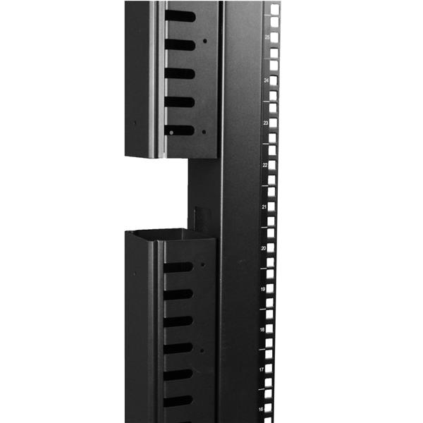 StarTech.com 2-Pack 20U Verticale Kabelmanager met Open Sleuven, 40U Rackmonteerbare Kabelorganizer, 2x 91cm Kabelgeleiders - Afbeelding 9