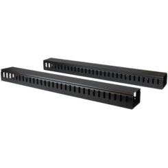 StarTech.com 2-Pack 20U Verticale Kabelmanager met Open Sleuven, 40U Rackmonteerbare Kabelorganizer, 2x 91cm Kabelgeleiders