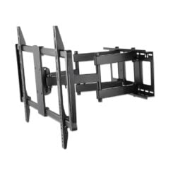 Manhattan Wandbeugel voor TV’s en monitoren (Volledig Verstelbaar), voor schermen 37–100", VESA-compatibiliteit: van 200x200 tot 900x600 mm (controleer de afmetingen van de vier montagegaten aan de achterzijde), max 80 kg, zwart