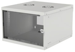 Intellinet 19" netwerkkast wand (basic), 6U, 400 mm diep, grijs, bouwpakket, max. 50 kg, bruikbare diepte 340 mm, glazen deur, montagemateriaal niet inbegrepen - Afbeelding 2