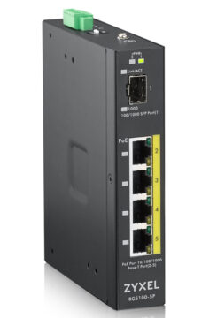 Zyxel RGS100-5P Unmanaged L2 Gigabit Ethernet (10/100/1000) Power over Ethernet (PoE) Zwart - Afbeelding 3