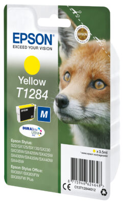 Epson Fox T1284 Vos DURABrite Ultra afzonderlijke gele inkt - Afbeelding 2