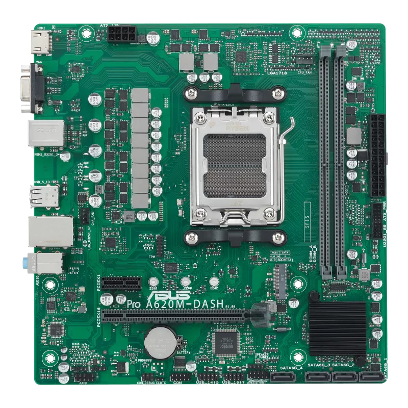 ASUS PRO A620M-DASH-CSM AMD A620 Socket AM5 micro ATX - Afbeelding 2