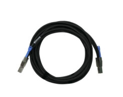 QNAP CAB-SAS30M-8644 Serial Attached SCSI (SAS)-kabel 3 m Zwart, Metallic - Afbeelding 2