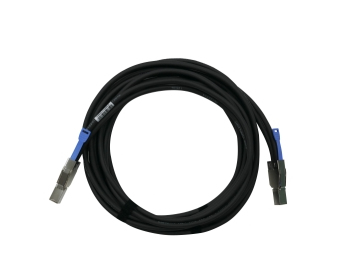 QNAP CAB-SAS30M-8644 Serial Attached SCSI (SAS)-kabel 3 m Zwart, Metallic - Afbeelding 2