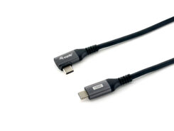 Equip 128891 USB 2.0 C naar C 90° angled kabel, M/M, 1,0 m, PD 100W, zwart - Afbeelding 3