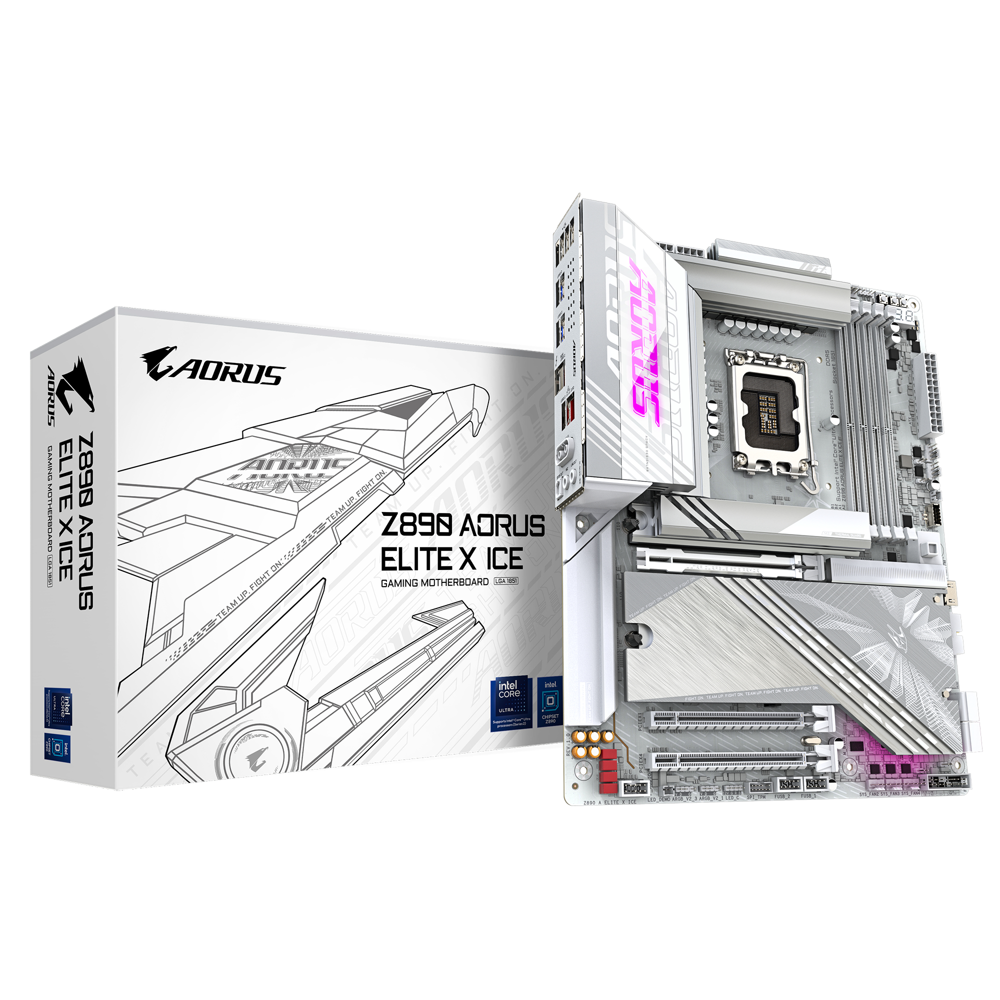 GIGABYTE Z890 AORUS ELITE X ICE Intel Z890 LGA 1851 (Socket V1) ATX - Afbeelding 2