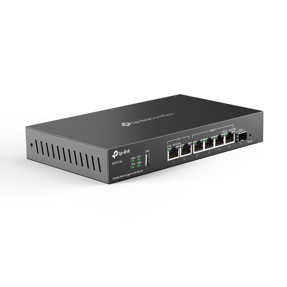 TP-Link Omada ER707-M2 bedrade router 2.5 Gigabit Ethernet, Fast Ethernet, Gigabit Ethernet Zwart - Afbeelding 4