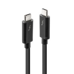 Lindy 41557 Thunderbolt-kabel 2 m 20 Gbit/s Zwart