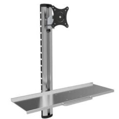 Techly ICA-PLW 01 flat panel bureau steun 68,6 cm (27") Muur Zilver