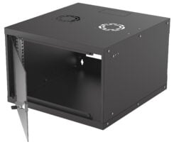 Intellinet 19" netwerkkast wand (basic), 6U, 560 mm diep, zwart, bouwpakket, max. 50 kg, bruikbare diepte 500 mm, glazen deur, montagemateriaal niet inbegrepen - Afbeelding 4