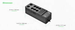 APC Back-UPS BE1050G2-GR - Noodstroomvoeding 8x stopcontact, 1050VA, 2 USB opladers, 1 USB datapoort - Afbeelding 15
