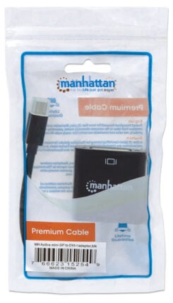 Manhattan 152549 video kabel adapter 0,195 m Mini DisplayPort DVI-I Zwart - Afbeelding 6