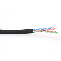 ACT CAT6 U/UTP PVC soepel patch zwart 100 m