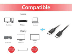 Equip 119331 DisplayPort 1.2 kabel, 1,0 m, 4K/60Hz - Afbeelding 4