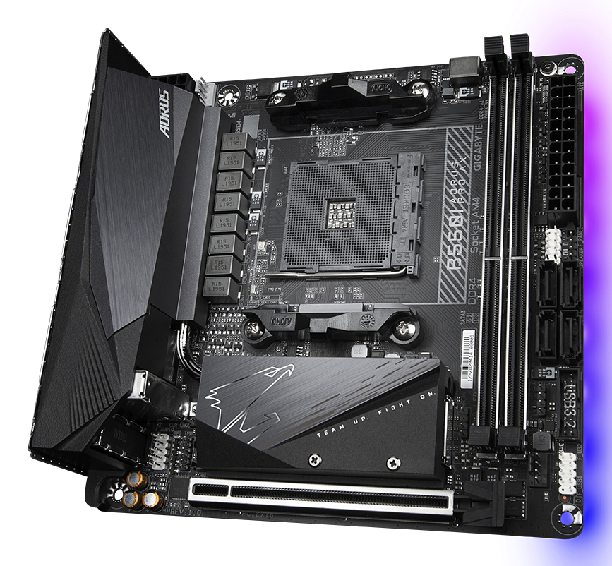 GIGABYTE B550I AORUS PRO AX moederbord AMD B550 Socket AM4 mini ITX - Afbeelding 5