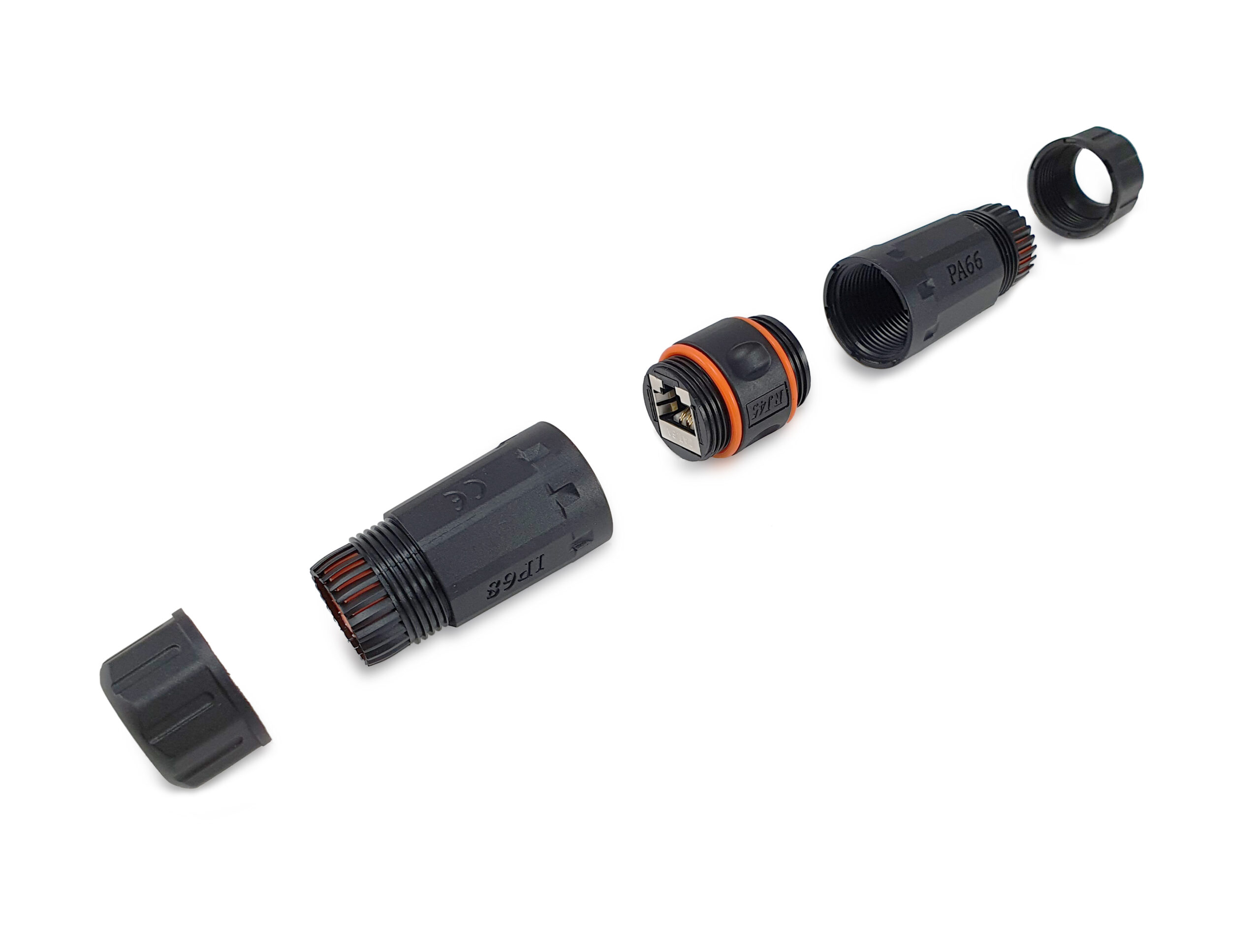 Equip 221162 tussenstuk voor kabels RJ-45 Zwart, Oranje - Afbeelding 3