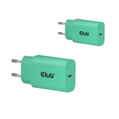 CLUB3D 2-Pack USB-C® oplader 30Watt Groen