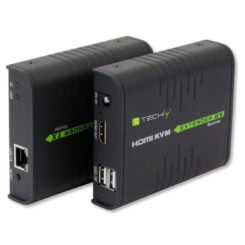 Techly IDATA HDMI-KVM2 KVM-extender Zender en ontvanger
