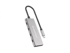 Conceptronic HUBBIES16G interface hub USB 3.2 Gen 2 (3.1 Gen 2) Type-C 10000 Mbit/s Grijs