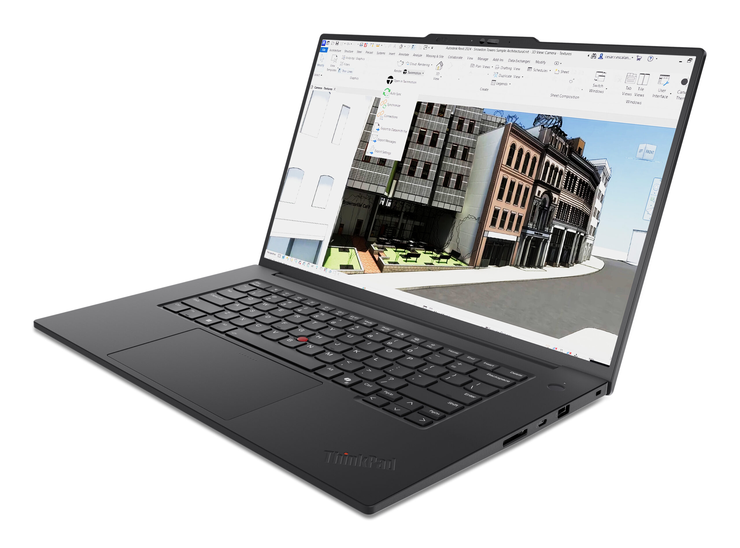 Lenovo ThinkPad T1g Gen 8 Intel Core Ultra 7 265H Laptop 40,6 cm (16") WQUXGA 32 GB LPDDR5x-SDRAM 1 TB SSD NVIDIA GeForce RTX 5070 Wi-Fi 7 (802.11be) Windows 11 Pro Engels Zwart - Afbeelding 4