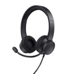 Trust HS-260 Headset - USB headset voor kantoor en calls – Lichtgewicht ontwerp – Verstelbare microfoon – business model - Zwart - Afbeelding 2