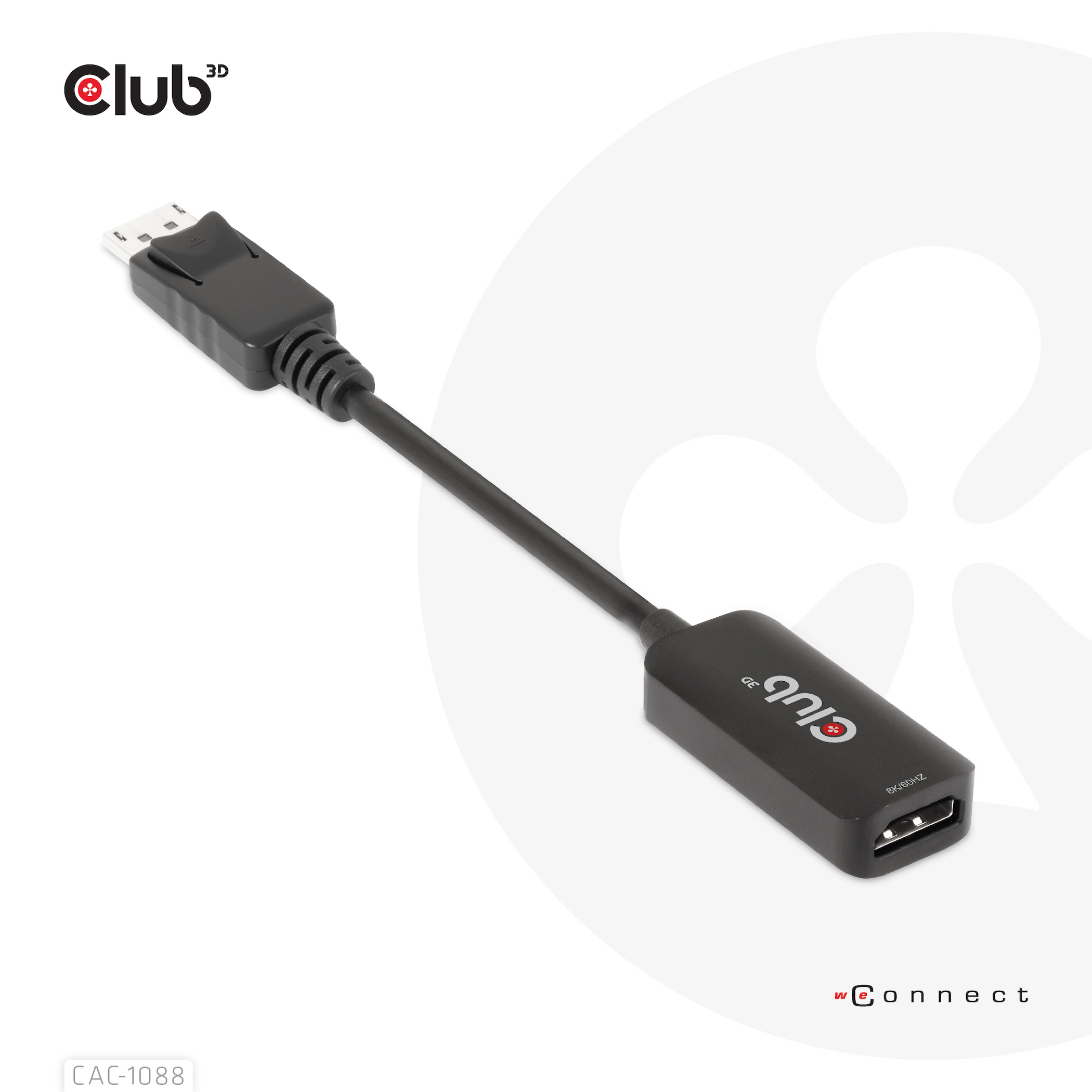 CLUB3D DisplayPort1.4 to HDMI 4K120Hz/8K60Hz HDR Active adapter M/F - Afbeelding 8