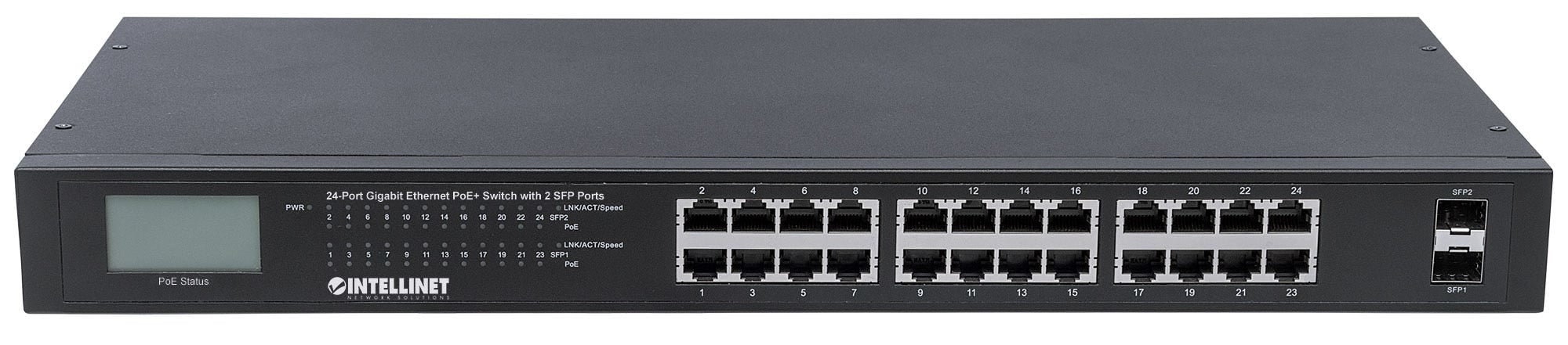 Intellinet 561242 netwerk-switch Unmanaged Gigabit Ethernet (10/100/1000) Power over Ethernet (PoE) 1U Zwart - Afbeelding 5