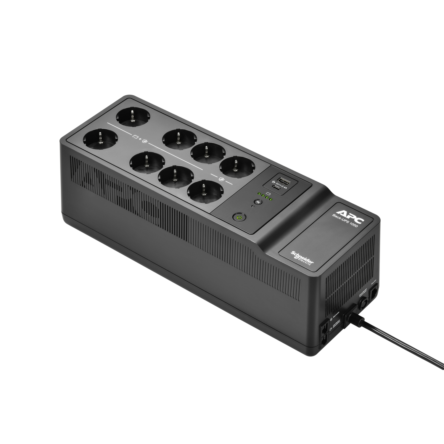 APC Back-UPS BE1050G2-GR - Noodstroomvoeding 8x stopcontact, 1050VA, 2 USB opladers, 1 USB datapoort - Afbeelding 3