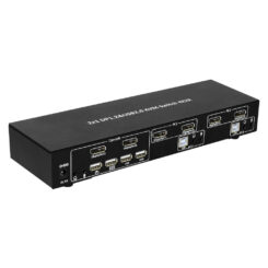 Techly IDATA DP-KVM4 KVM-switch Rack-montage Zwart - Afbeelding 4