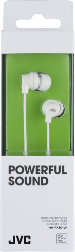 JVC HA-FX10-W-E Kleurrijke in-ear hoofdtelefoon