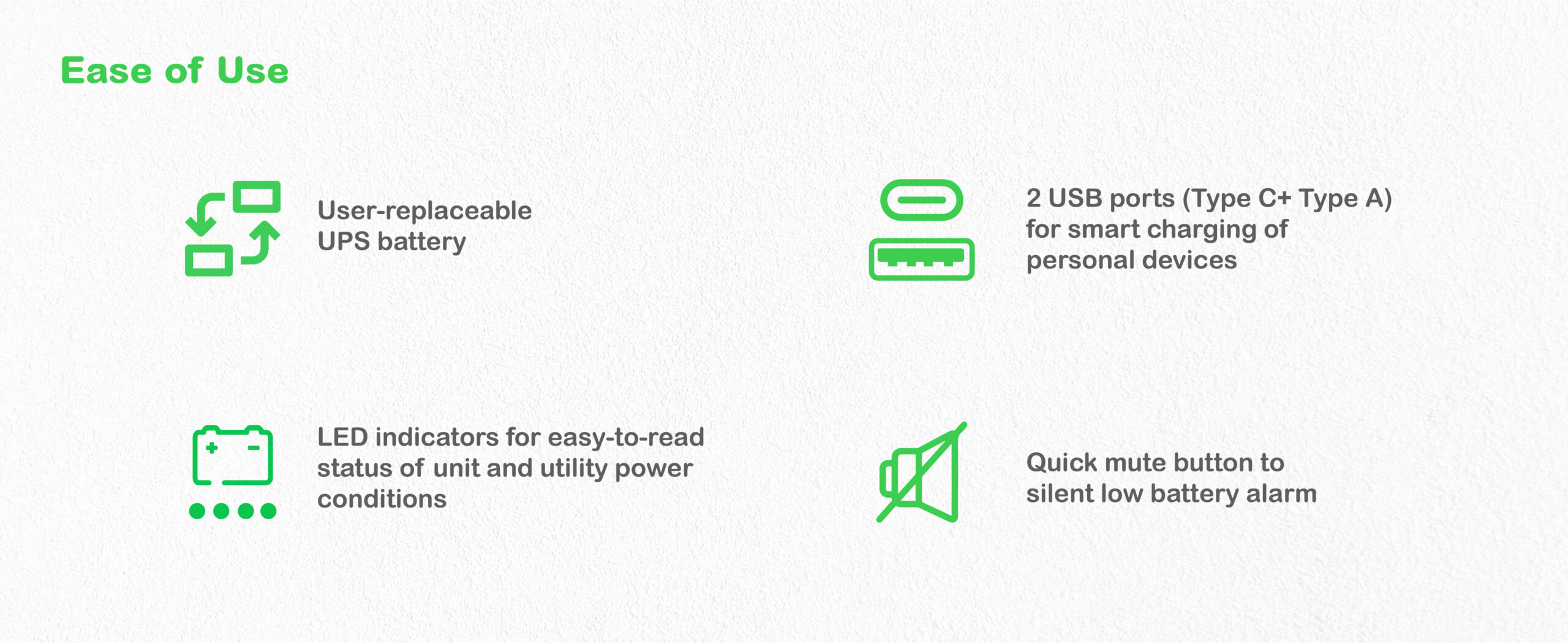 APC Back-UPS BE1050G2-GR - Noodstroomvoeding 8x stopcontact, 1050VA, 2 USB opladers, 1 USB datapoort - Afbeelding 8