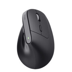 Trust Bayo+ Ergonomische draadloze muis voor meerdere apparaten – ergonomische muis – draadloze muis – RF+ Bluetooth – Zwart - Afbeelding 4