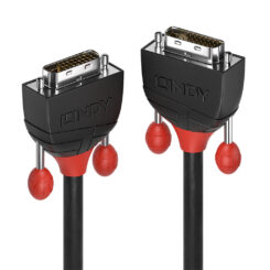 Lindy 36251 DVI kabel 1 m DVI-D Zwart, Rood - Afbeelding 2