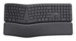 Trust Keyra Ergonomisch Draadloos Toetsenbord - Ergonomisch toetsenbord – USB en Bluetooth verbinding – QWERTY US International – Zwart - Afbeelding 6