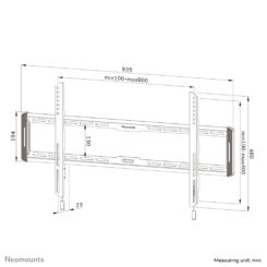 Neomounts WL30-550BL18 TV-beugel wand 43-86" - ultra-vlak - Easy Install - Afbeelding 17