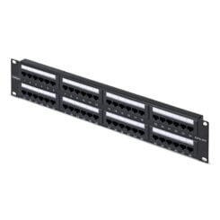 StarTech.com 48-Port 2U Rackmonteerbaar Cat6 Patchpaneel, RJ45, UTP, 110 Punch-Down, Cat 6 Ethernet Patch Paneel voor Netwerk Server Rack