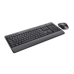 Trust Trezo Toetsenbord en Muis Set - Draadloze desktopset – Belgische AZERTY-indeling – Stille toetsen – Zwart - Afbeelding 3