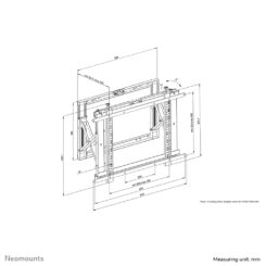 Neomounts WL95-800BL1 Videowall muurbeugel 42-70" - pop-out - max 35 kg - Afbeelding 17