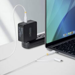 StarTech.com 1m 2-in-1 Robuuste USB-C Oplaadkabel met Lightning Adapter, 30W/60W, Apple MFi Gecertificeerd, Gevlochten USB C Laadkabel voor iPhone/iPad/Android - Afbeelding 6