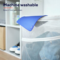 Trust Boye Eco muismat – muismat – milieuvriendelijke muismat – antislip met gestikte randen – Blauw - Afbeelding 5