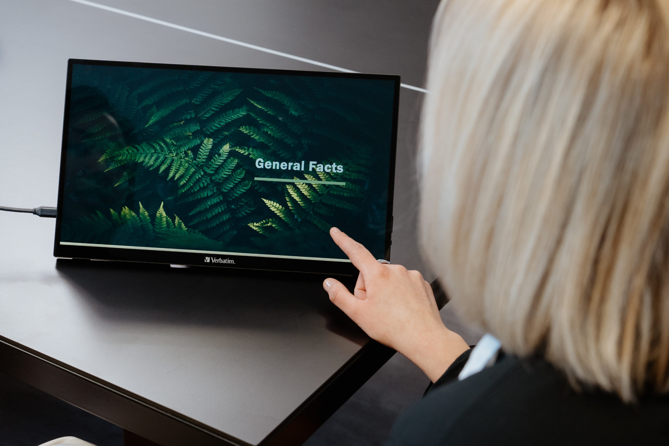 Verbatim 49592 computer monitor 39,6 cm (15.6") 1920 x 1080 Pixels Full HD LCD Touchscreen Zwart - Afbeelding 8