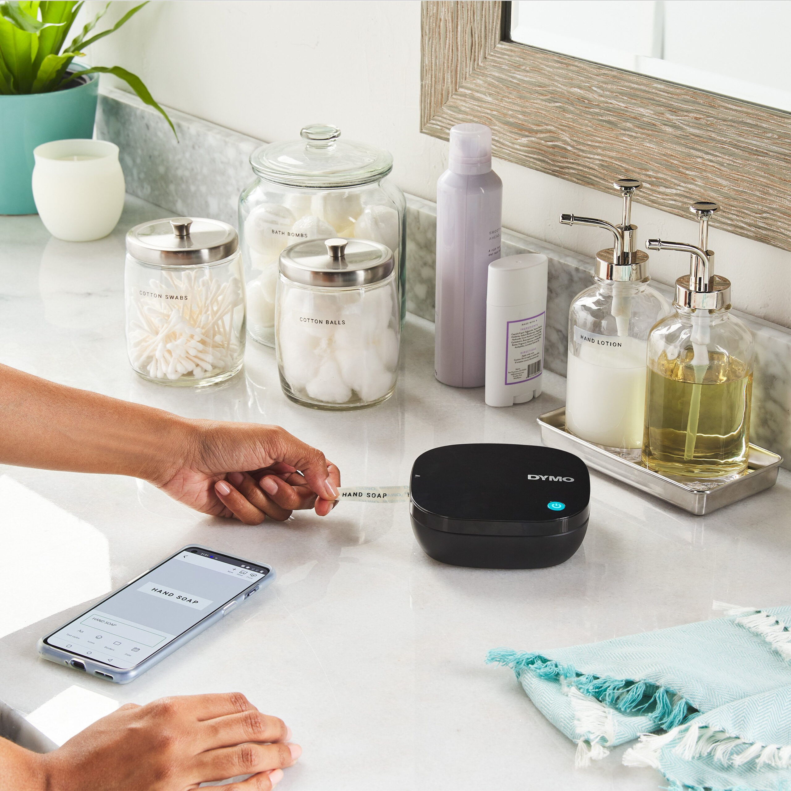 DYMO LetraTag 200B-labelmaker met bluetooth | Compacte labelprinter | Verbinding via draadloze bluetoothtechnologie met iOS en Android | Inclusief 2 soorten labeltape - Afbeelding 10